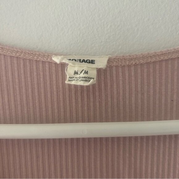 NWOT Garage  Pink Wrap Top - Picture 2 of 5